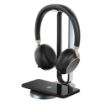 Picture of Yealink BH76-UC-BLK-C-WCS Premium Bluetooth Headset w/Charge Stand UC Black USB-C